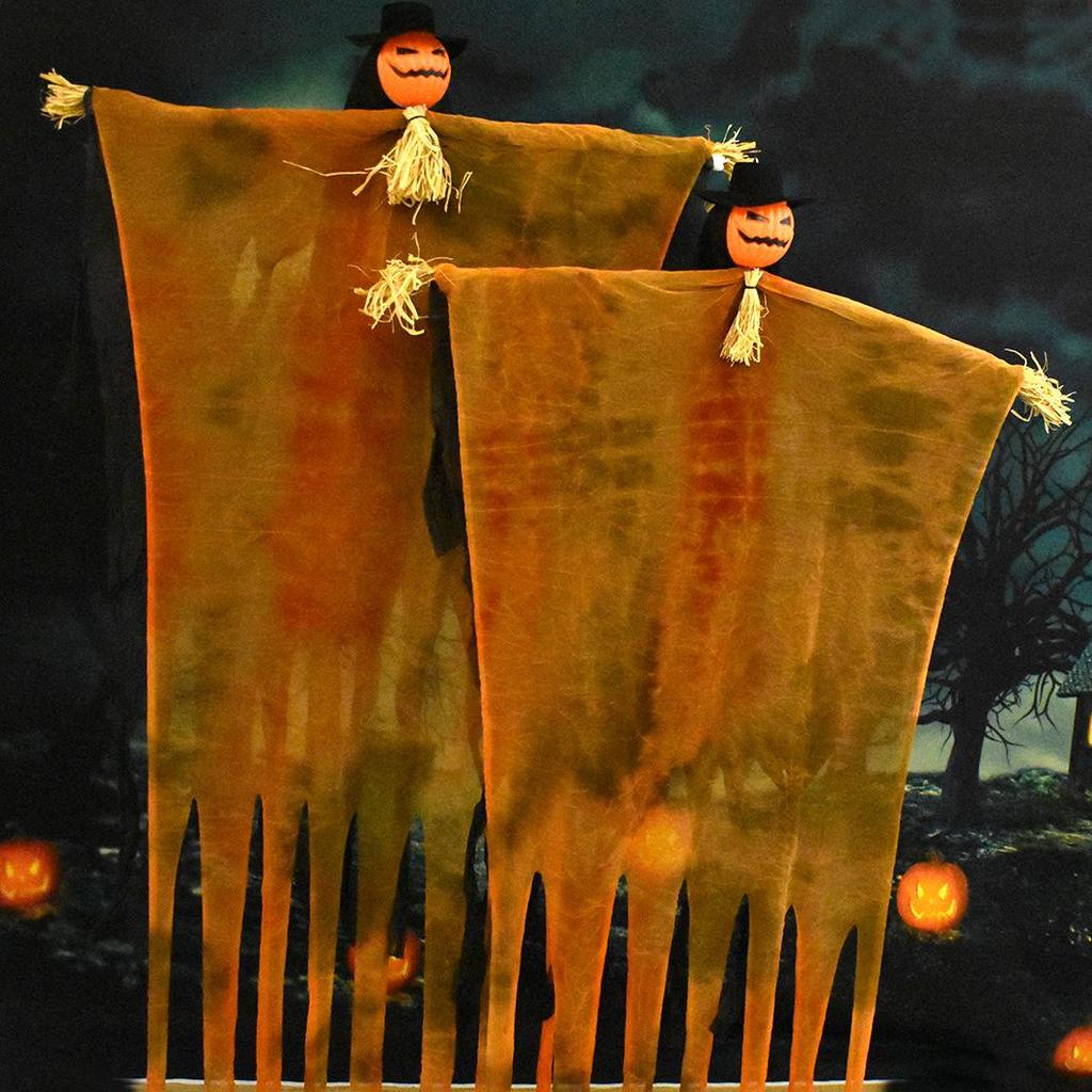 Halloween Hanging Skeleton Ghost Gauze Ornament for Outdoor Decoration