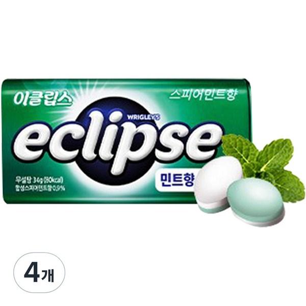 Конфеты Eclipse со вкусом мяты, 34г, 4 штуки