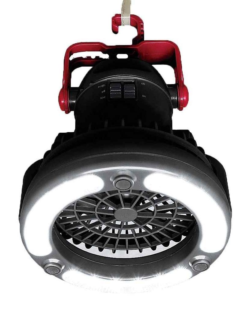 Captain Stag Camping Equipment, Fan-Equipped LED Light Desire M-5129