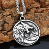 Nordic Viking Wolf Rune náhrdelník s přívěskem Módní pánský dlouhý talisman