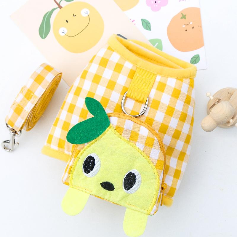 

Домашняя собака собака кошка нагрудный ремень поводок для выгула собака товары для прогулок плюшевый медведь французский бойцовый мопс одежда L (recommended 7-5.5kg pet)