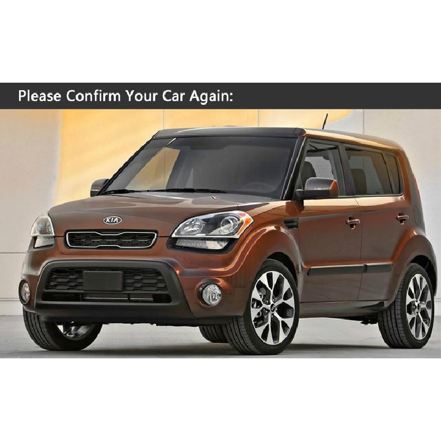 FUNDUOO For KIA Soul 2011 2012 2013 Facelift Model New Chrome Car Door Handle Cover Trim Sticker Free