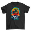 Summer_65 - Palm Trees Vibes T-Shirt Mens Womens Tees Top, 100% Cotton, Funny Beach Shirt, Unisex Des