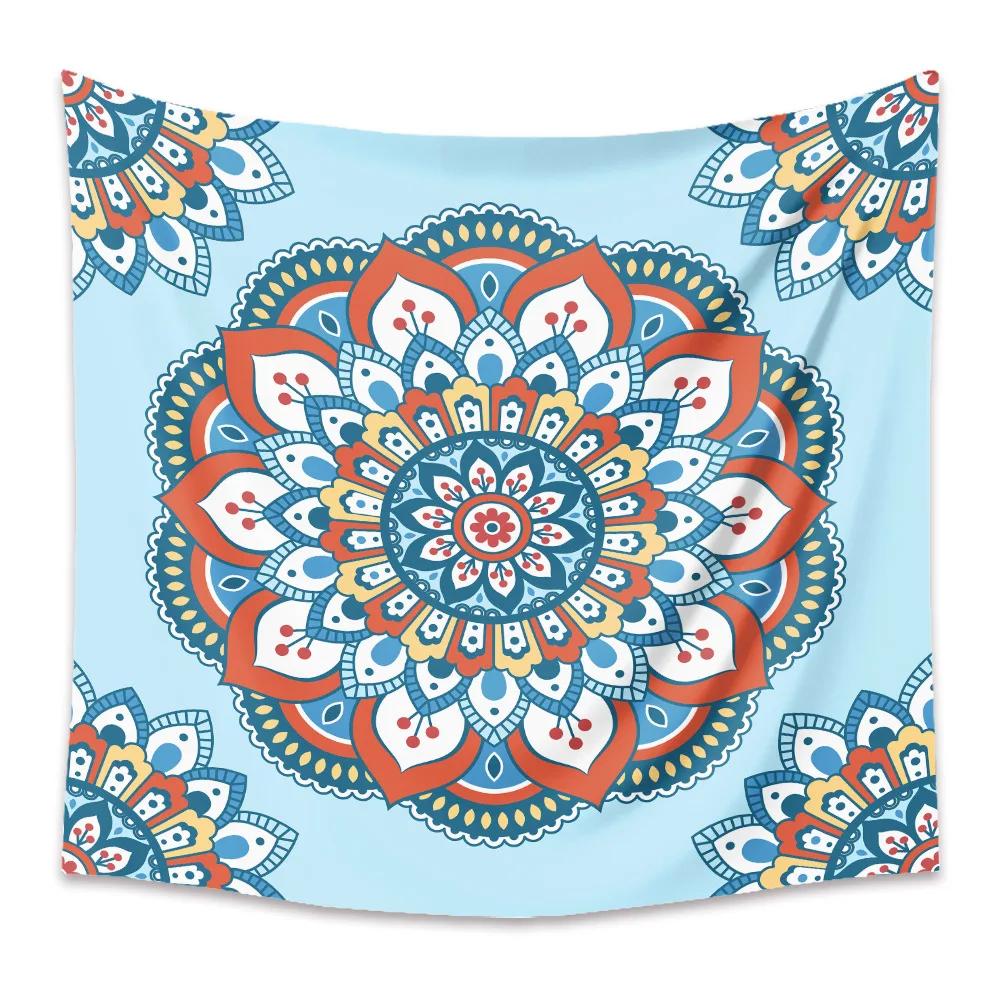Mandala Bohemian Tapisserie Indische Wand Hängen Psychedelic Tuch Teppich Decke Hintergrund Home Anpassbare