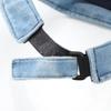Washed Denim Sun Protection Visor - Breathable Topless Running Hat for Women and Men