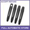 Car Door Handle Cover Trim for Toyota Camry 07-11 Carbon Fiber Black