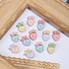 30 pieces per pack 0.91 inch cute strawberry resin phone case decorative patch DIY hair accessories hair accessories hair clip m