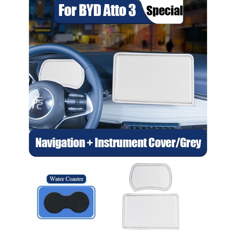 Car Navigation Screen Protective Cover For BYD Atto 3 Accessories 2024 Yuan Plus Central Control Screen Protector Hood