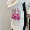 Fashion Korean Style Small Pu Handbag With Top Handle For Daily Casual Use