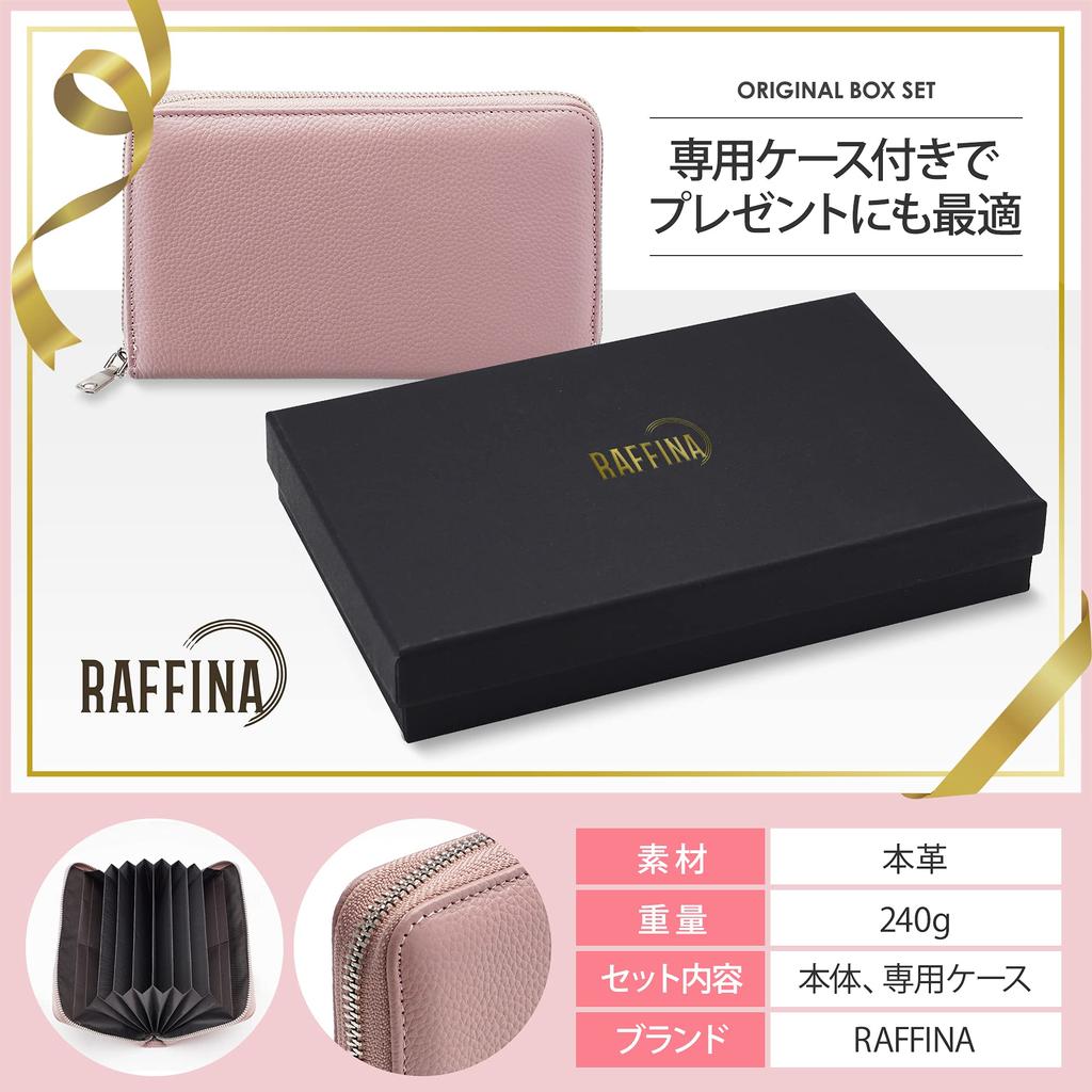 RAFFINA Passbook Case, Anti-Magnetic, Large Capacity, Genuine Leather, Passbook Holder, Passport Case (Rosy Brown)