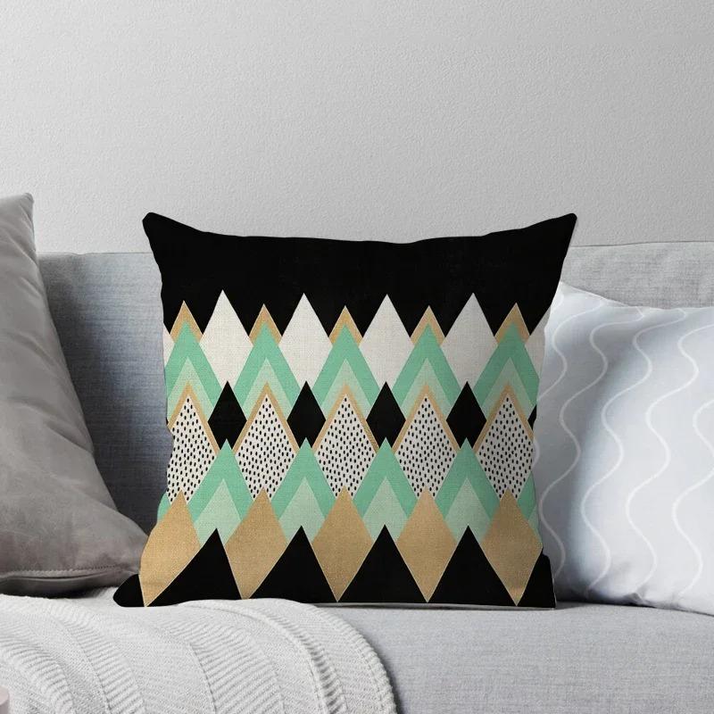 Nordic Abstract Geometric Creative Style Gray Decoration Home Pillow Cover Sofa Cushion Cover