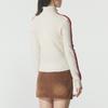 Puma Retro Tape Slim Sweater Simple Casual Stand Collar Sports Long Sleeve Knit Top Women Tops 635719-87