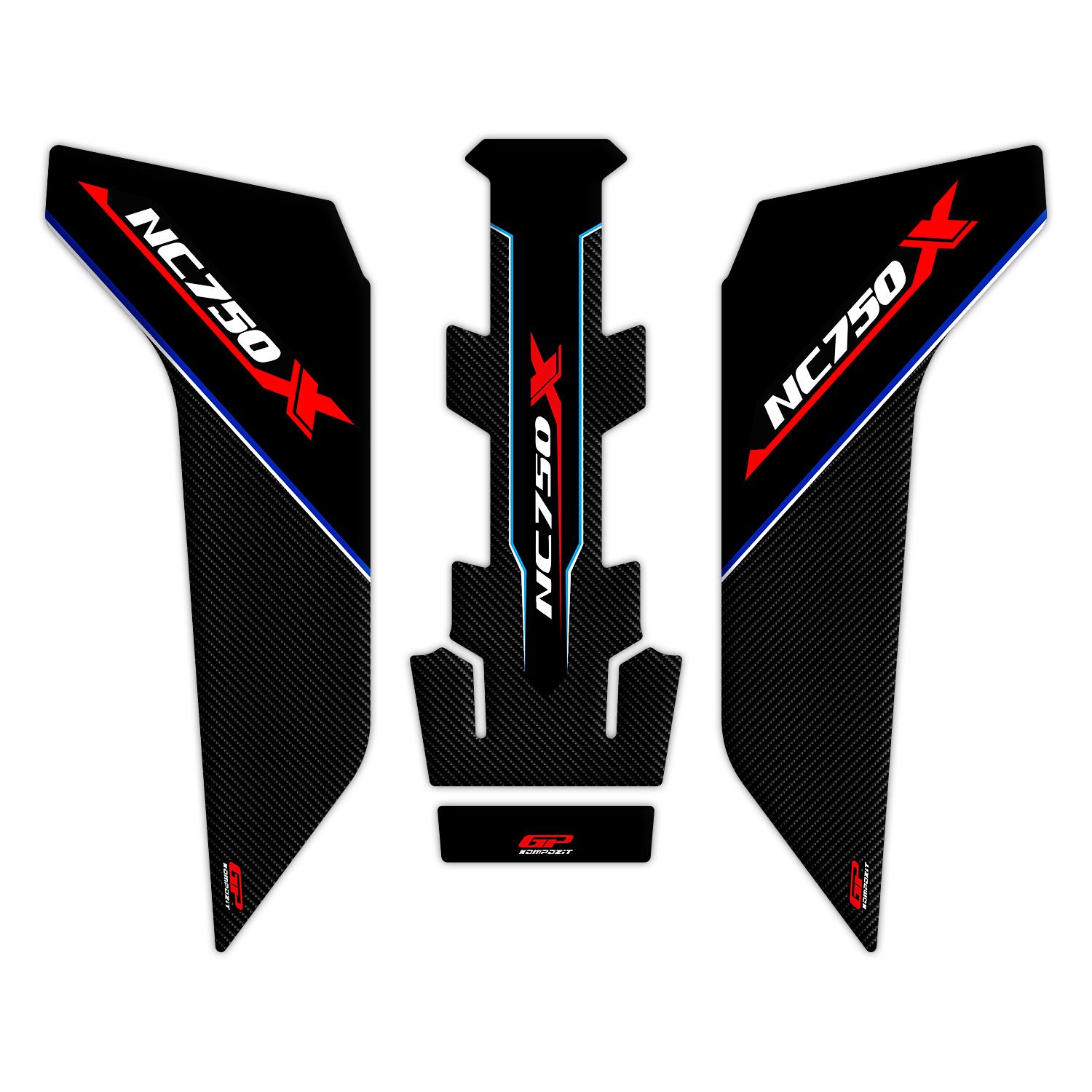 

GP Composite Honda NC 750 X 2016-2020 Compatible Tank Pad Set Blue