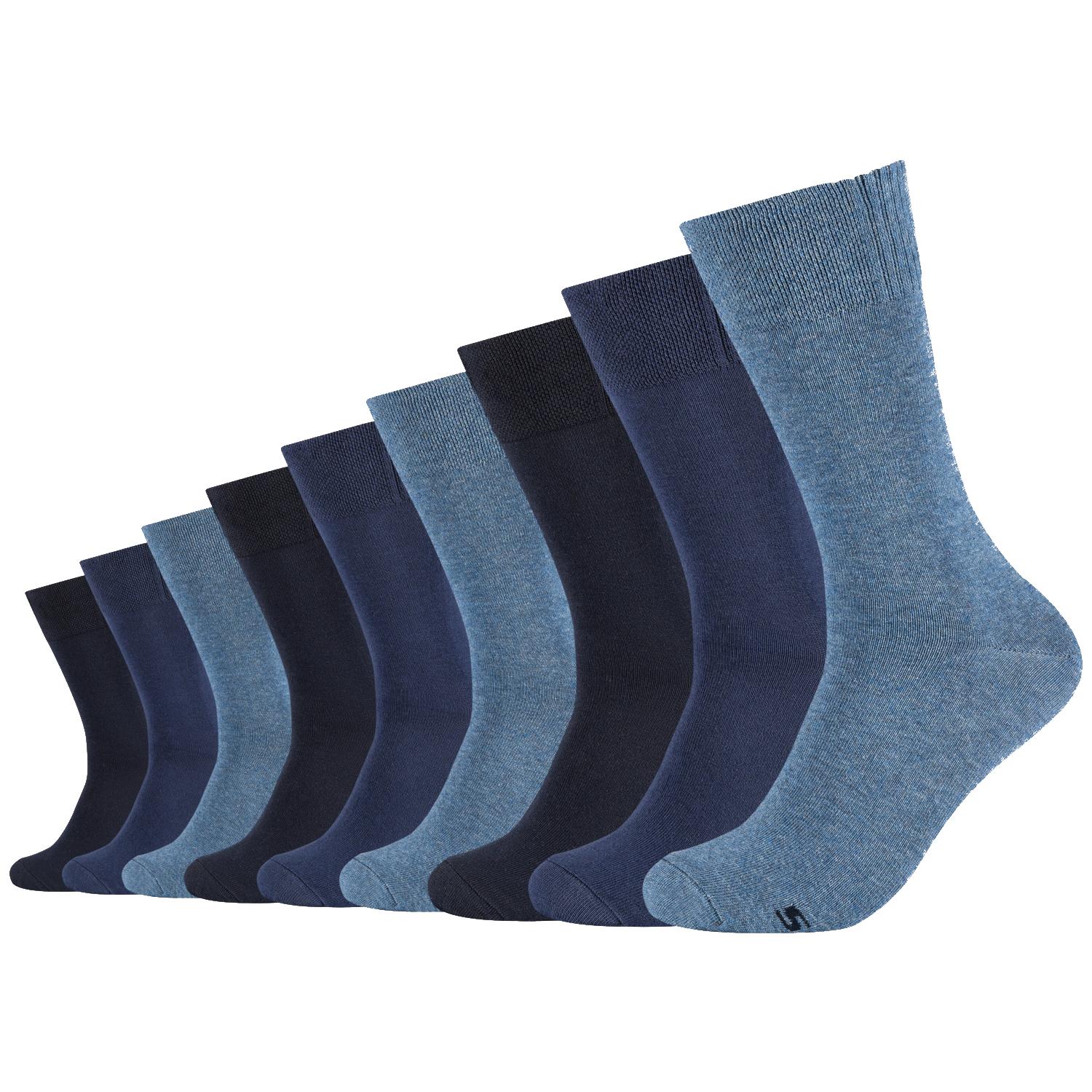 Skechers Calcetines casuales 3PPK para hombre, calcetines multicolor para hombre 39-42