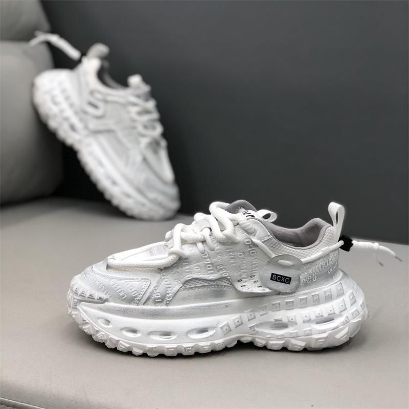 Spring new old mesh design casual platform dad shoes bc