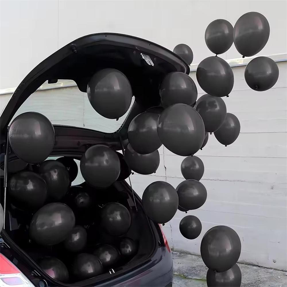 36pcs 12inch Balloon Bundle Set Gold Silver Metal Baloon Black Confetti Ballons Wedding Birthday Party Decorations Baby Shower