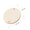50Pcs Wood Slices with Metal Rings for DIY Wooden Calendar Kit Birthday Anniversary Tracker Wall Hanging Decor for Home Office