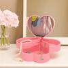 Rotating Heart Shape Jewelry Boxes Large Capacity Jewelry Display Box Jewelry Organizer  Dresser