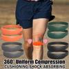1 Pair Patella Tendon Knee Strap for Pain Relief Basketball Stabilizer Brace Silicone Band Elasticity Fixed Patellar Ring