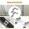 20pcs 5mm-100mm Riding Clip Clamps Pipe Saddle Clamps U-shaped Hose Clips 304 Stainless Steel Plumbing Brackets Wire Clips Fixer