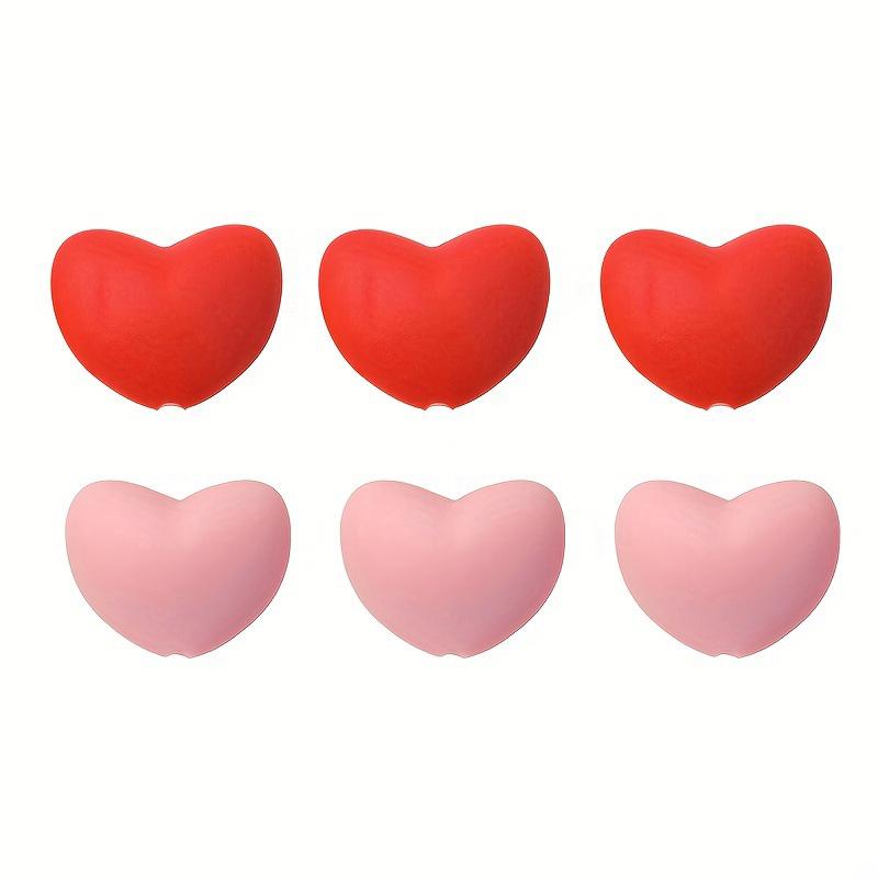 6pcs Knitting Needle Caps Point Stoppers Heart Shaped Stitches Stoppers Cute Small Needle Caps Crochet Knitting Accessories