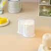 Hygienic Cosmetic Cotton Storage Container Clear Vertical Organizers For Bathroom And Vanities Organization