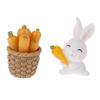 7ks Diy Mini Miniaturní víla Garden Rabbit Decor Řemeslné ozdobné doplňky