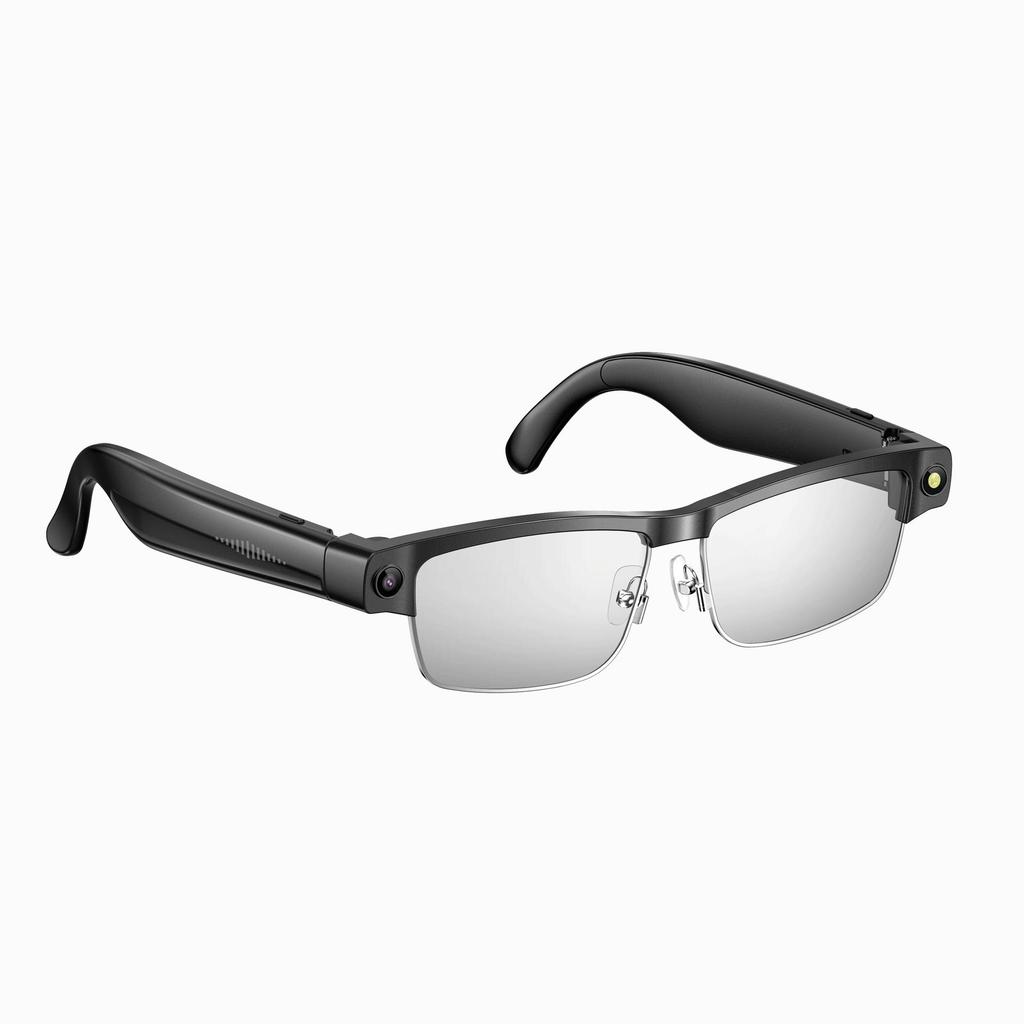 Lunettes Métalliques Bluetooth Intelligentes: Changement de couleur, Lecture de musique, Caméra 8MP, Traduction globale