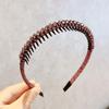 Nonslip Toothed Elastic Rhinestone Hair Hoops Glitter Trendy Hair Accessories for Women Graduation Ceremony Use