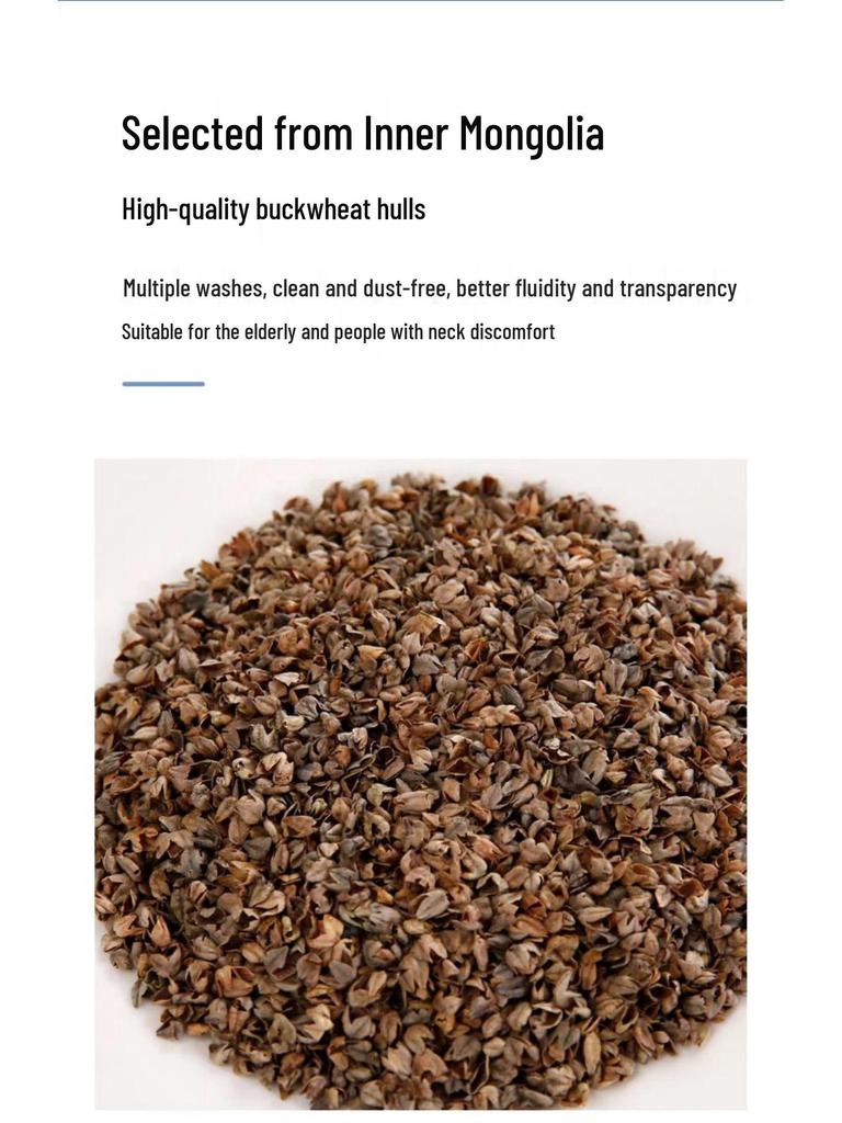 Adjustable Buckwheat Hull Pillow for Adults, Students, and Children - Cervical Support for Home Use