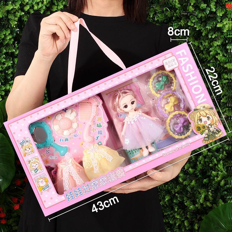 Princess Doll Gift Box Set: Dress-Up Barbie Doll Toys for Girls