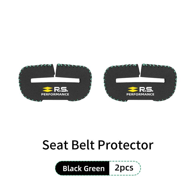 IRHQ6 Car Seat Belt Buckle Clip Suede Wear Resistant Protector Cover For Renault Clio Arkana Captur Twingo Talisman RS Logan Duster