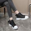 Fashion Zipper Women's Canvas Shoes New In Designer Luxury Fashion 2025 39 Ladies Footwear Comfortable and Elegant Cheap Vulcanized Shoe