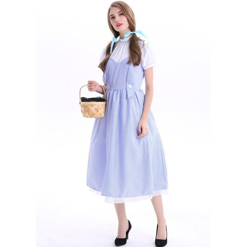 Alluring Plus Size Retro Farm Dress For Women Crafted From Highquality Cotton Blend For Fun Cosplay