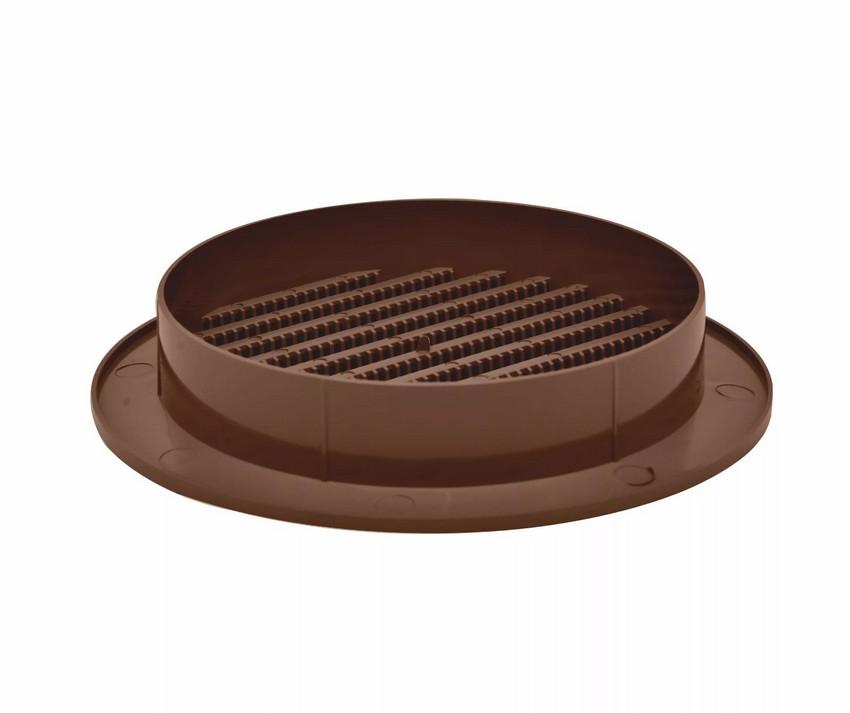 Round Grille With Mesh Fi 100 Brown - Rx 02-147