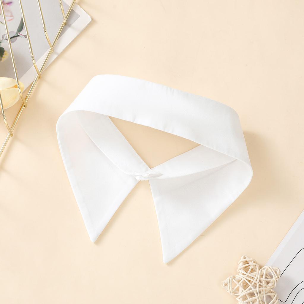Women's New Fashion Decoration Chiffon Fake Neck Shirt Single Collar Versatile Bowtie Detachable Bowtie