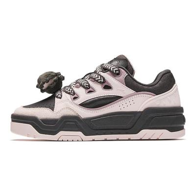 Micro Sugar Women Low-top Skate Shoes Brown Pink White Lightweight Durable Trendy 922548088-3