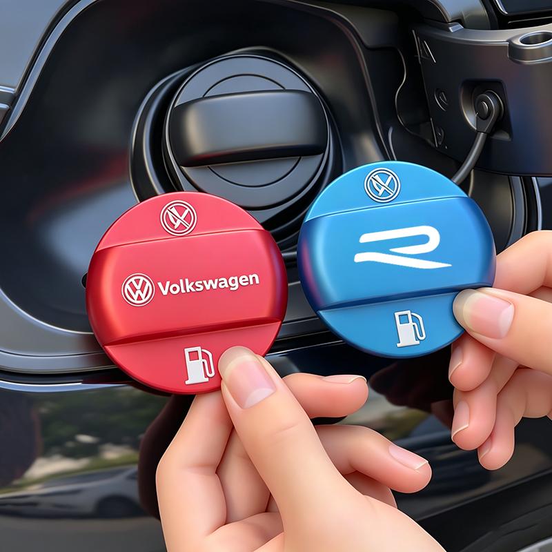 Hub Caps Volkswagen Car Fuel Cap Alloy Oil Box Lid Sticker For VW GTI Polo Golf MK6 7 8 Passat B6 7 8 9 Tiguan T-ROC Arteon Jett