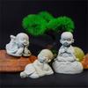 Peaceful Buddhist Stone Carving Sculpture Decorative Buddhism Statue For Office Desk Garden Arrangement
