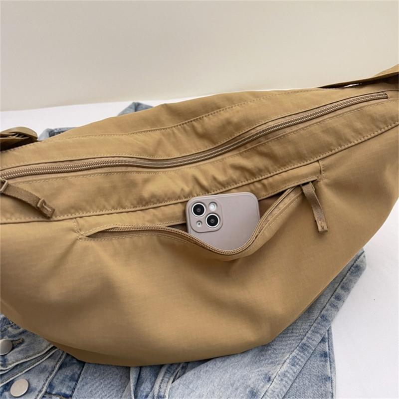Crescent Bag Small Slings Crossbody Bag with Half Moon Shape Multi Pocket Slings Bag Hoboes Bags Slouchy Dumpling Bags