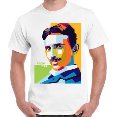 Nikola Tesla Art Cool Vintage Genius Inventor Electrical Retro T Shirt 2315 Unisex T-Shirt