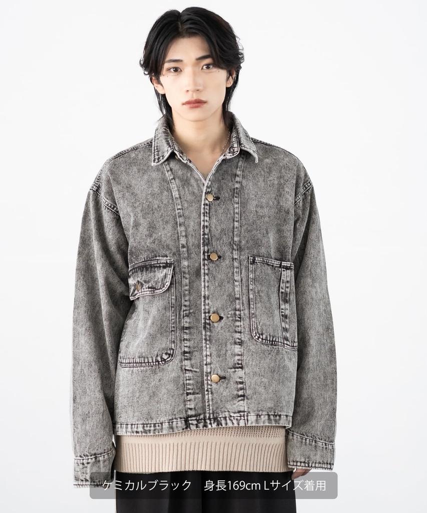Double Chest Pocket Denim Blouson [IMPROVES] [SIDEWAYSTANCE] 10.5oz