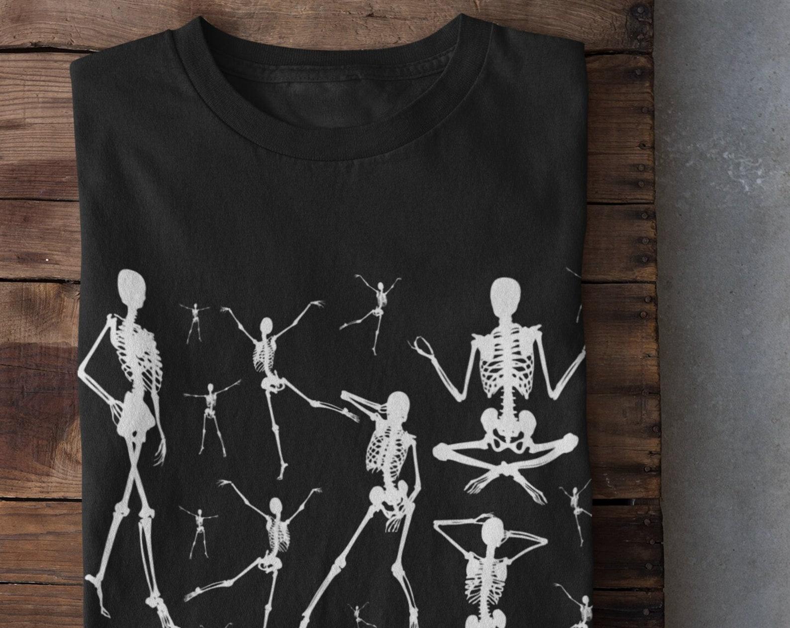 Skeleton Shirt,Goth Tshirt,Grunge Clothing,Goth Aesthetic,Alt Clothing,Punk Clothing,Trad Goth,Dark Aesthetic,Gothic Clothing,Dark Academia, M