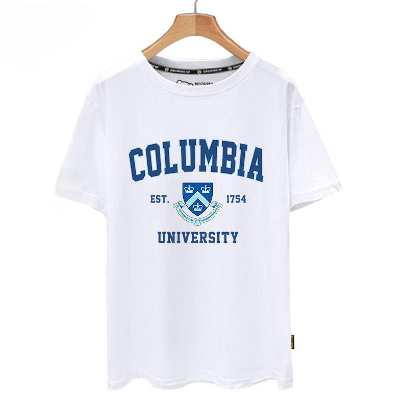 

American College Group Cotton Short-sleeved T-shirt Cultural Revolution Street Wear Culture Men Clothing Quick Dry M