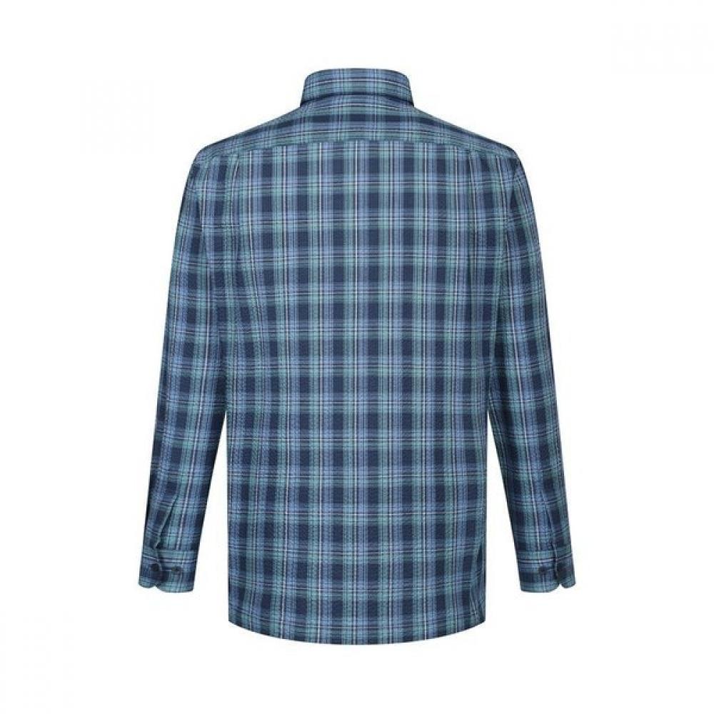 DakS Men S SeerSucker Check Regular Fit Long Sleeve Shirt dmS1Shcl111n1