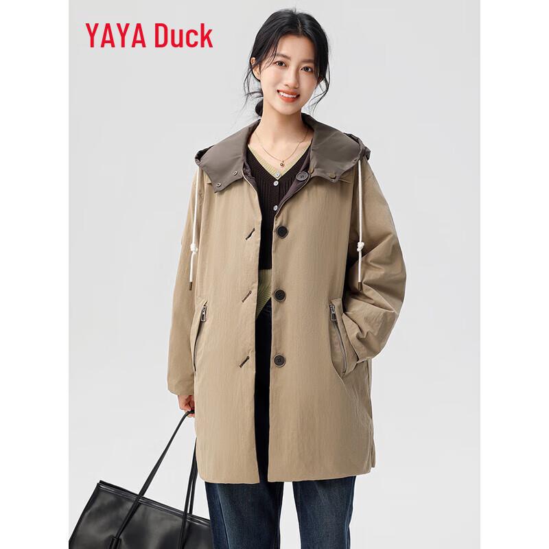 YAYA 2025 New Reversible Women's Long Down Jacket