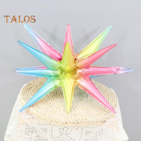 6 buc. Baloane cu stea Baloane din Mylar din folie Starburst cu 12 puncte pentru fundal pentru aniversarea nunții Crăciun Anul Nou Accesorii pentru petrecerea de naștere