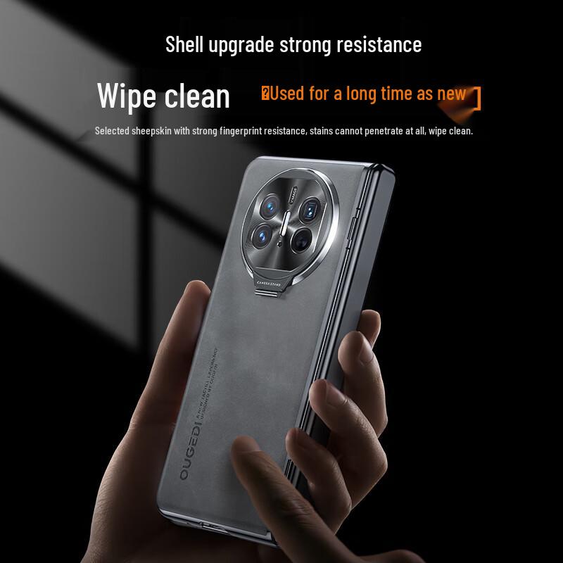 Ougedi Luxury Leather Foldable Phone Case for Huawei Mate X5