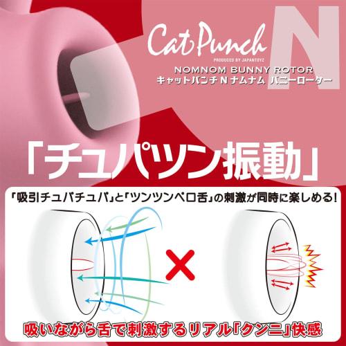 JAPANTOYZ CatPunch N NOMNOM BUNNY ROTOR PINK