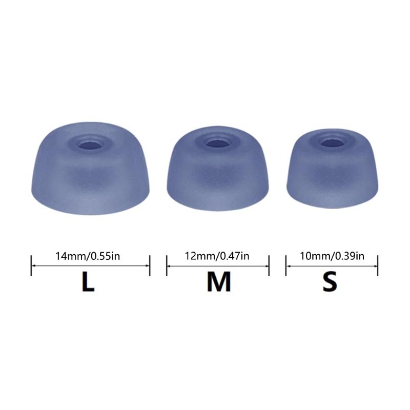Silicone Ear Tips Ear Cushions for Wireles Earbuds Headphones 3Pairs Improved Sound Quality